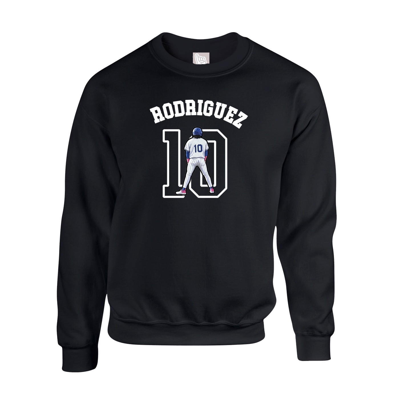 Fleece Crew — Shirsey Arch in Black