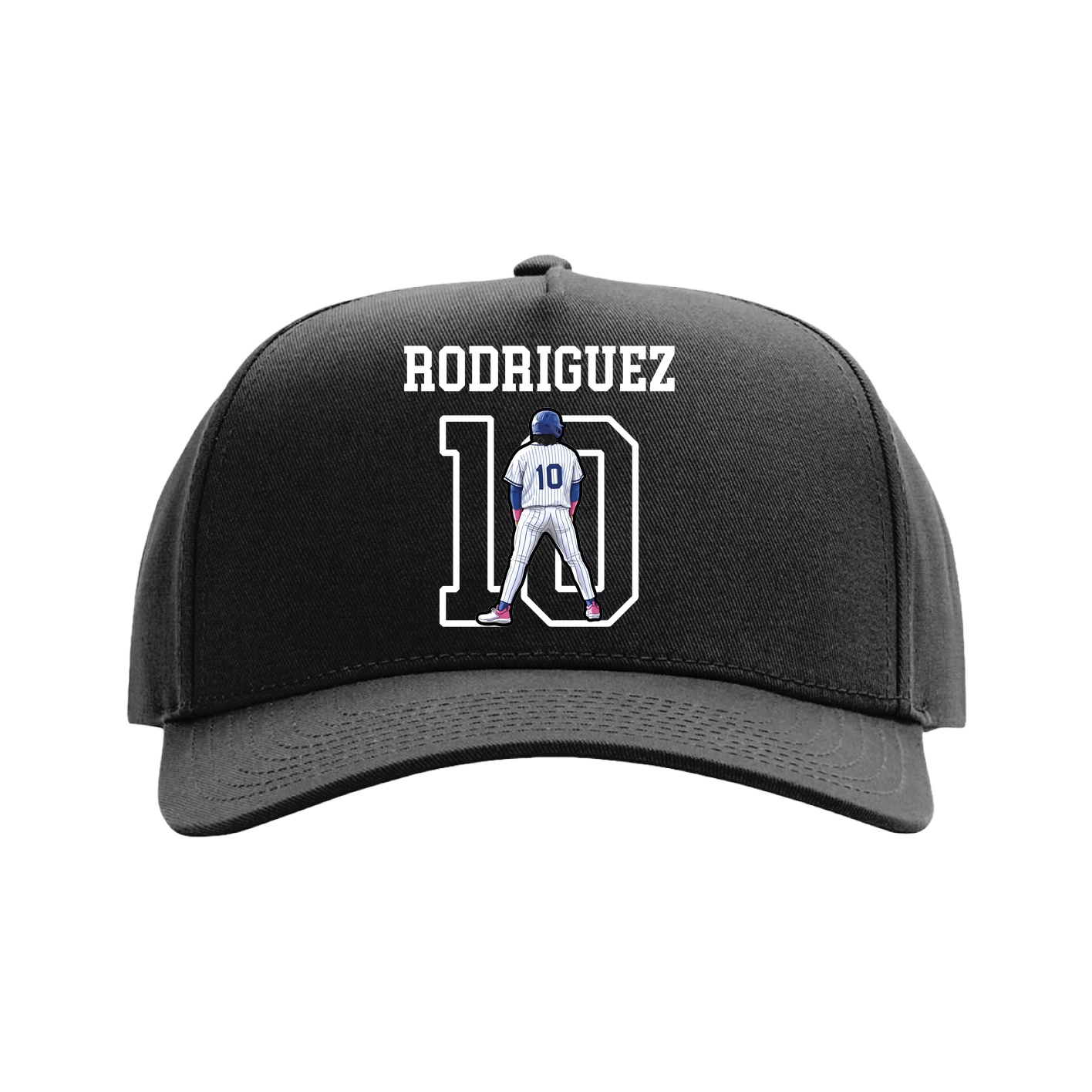 Full Fabric Five-Panel Champ Cap — Shirsey in Black