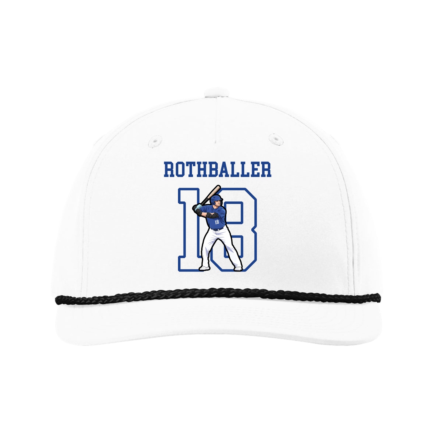 Five-Panel Classic Rope Cap — Shirsey in White