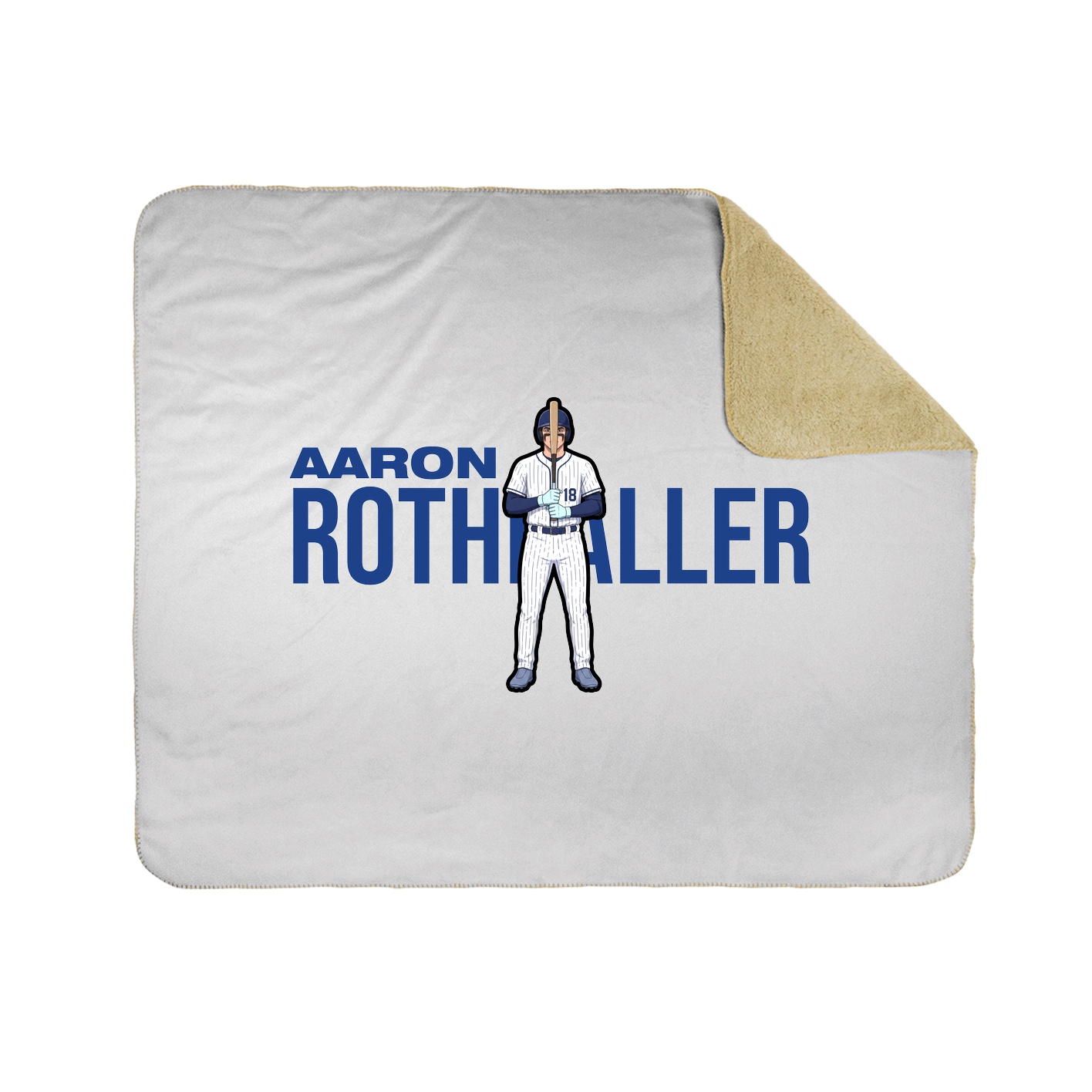Throw Blanket — Player Name in White