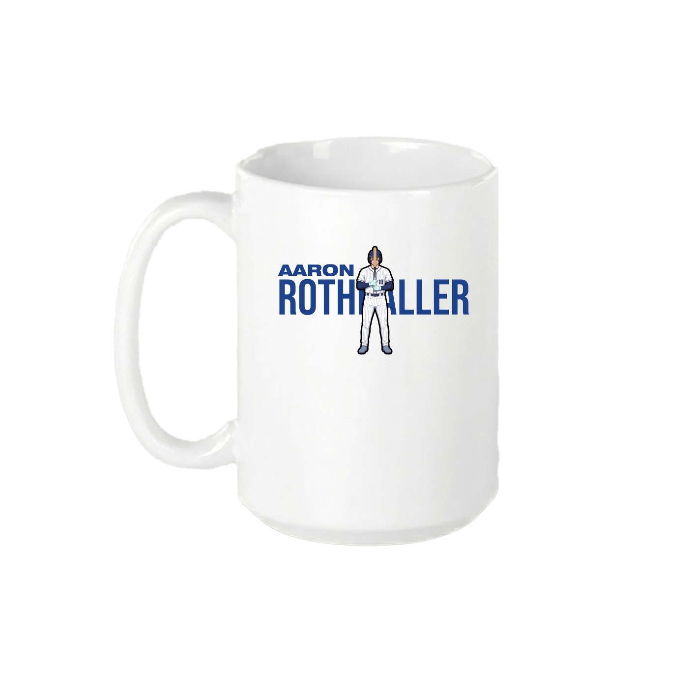 15oz Coffee Mug — Player Name in White