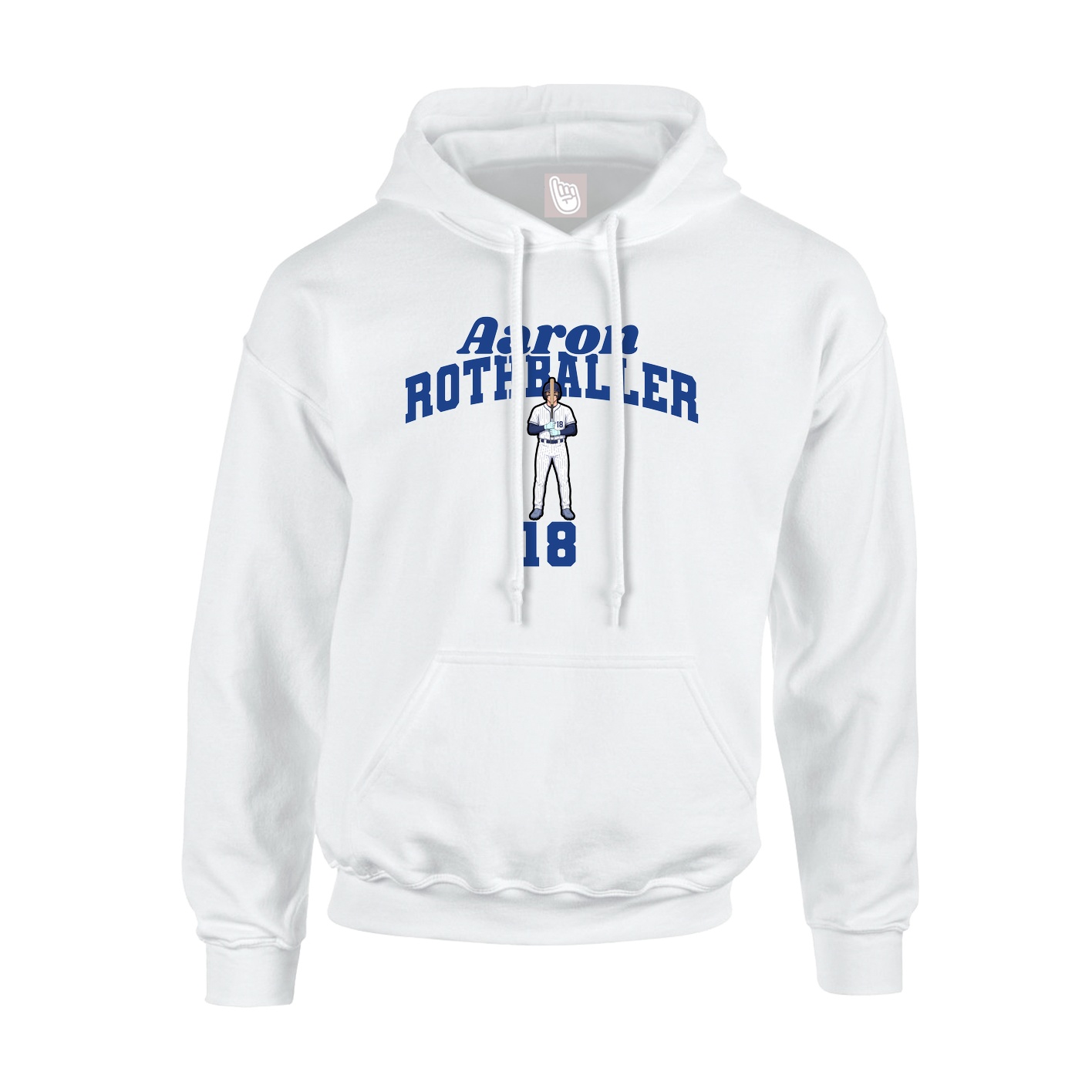 Youth Hoodie — Signature Arch in White