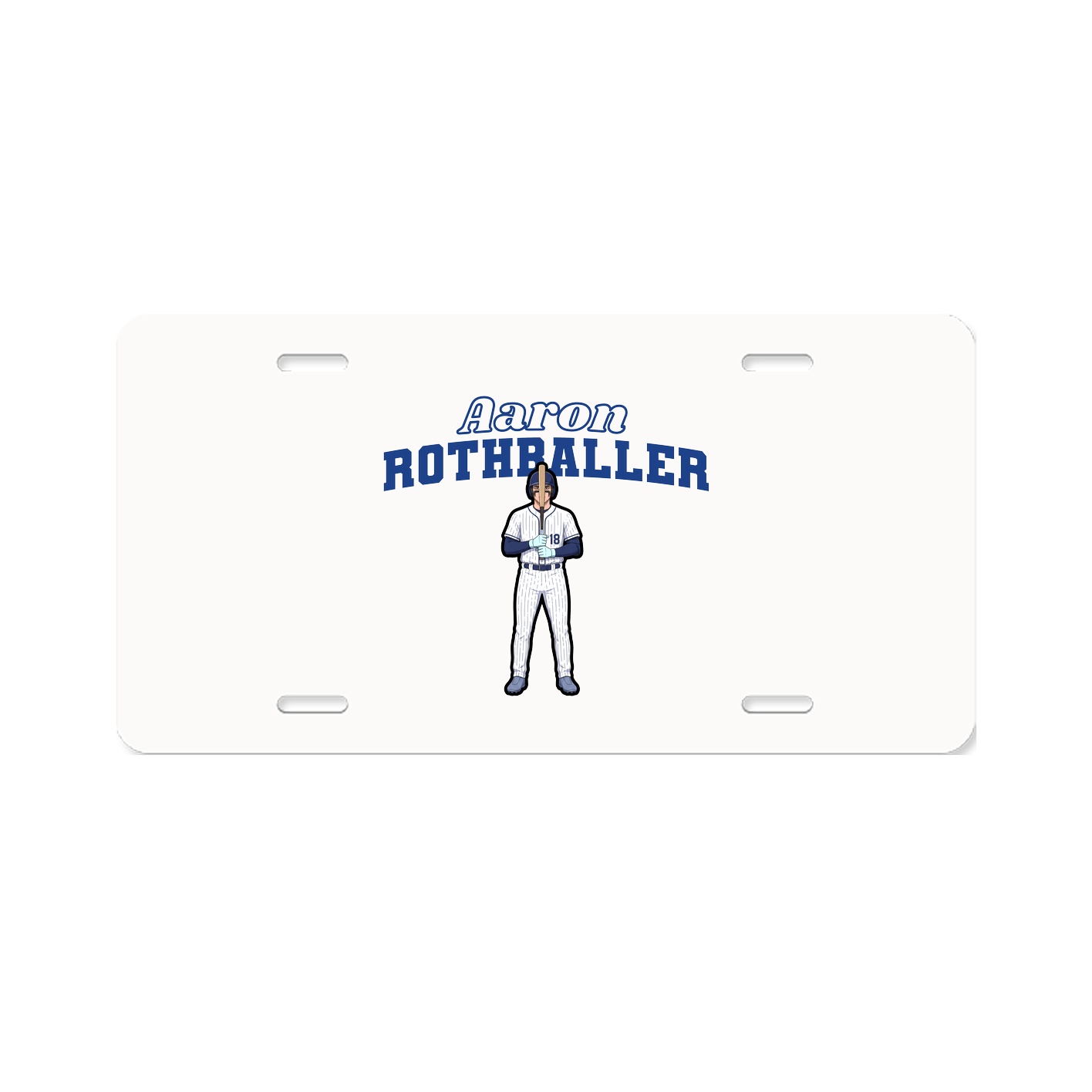License Plate — Name Arch in Classic