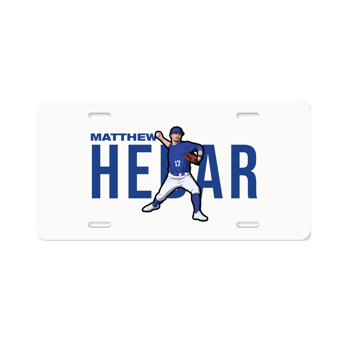 License Plate — Player Name in Classic