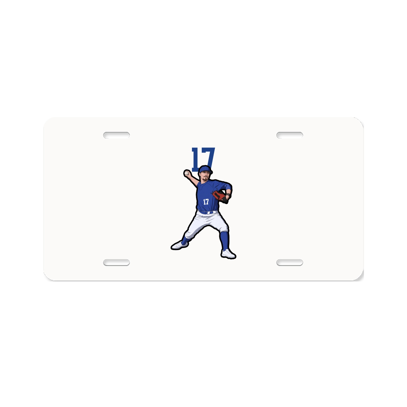 License Plate — Number Top in Classic