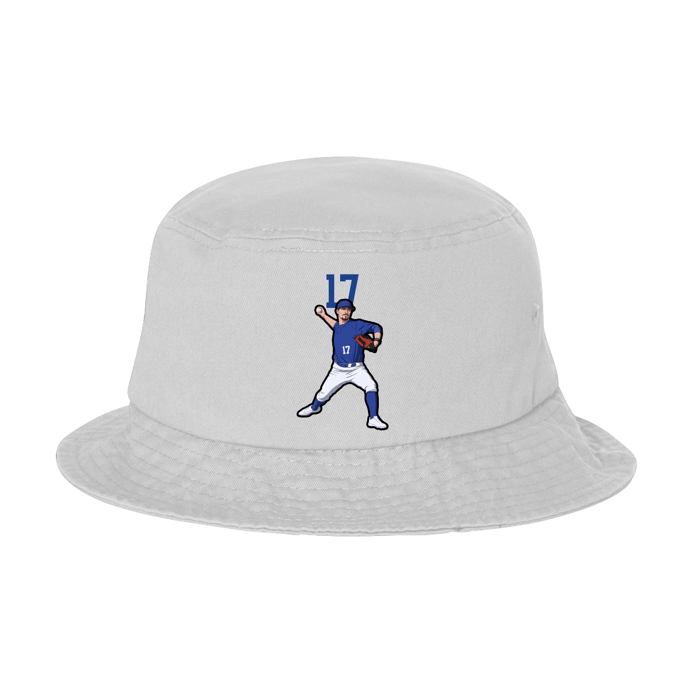 Bucket Cap — Number Top in White