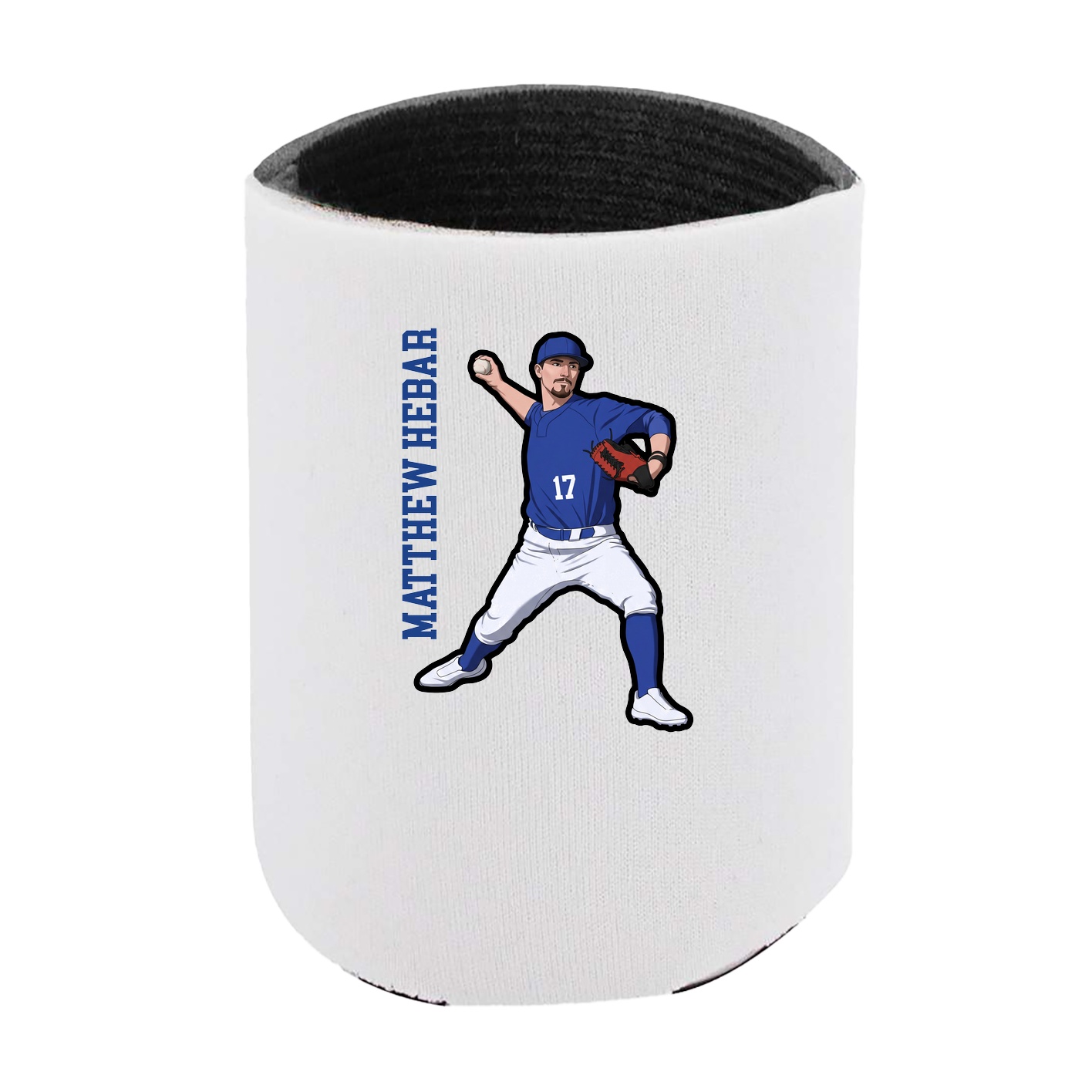 Can Holder — Name Vertical in White