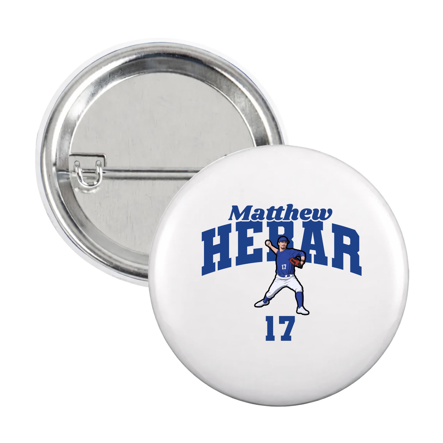 Game Day Button — Signature Arch in White