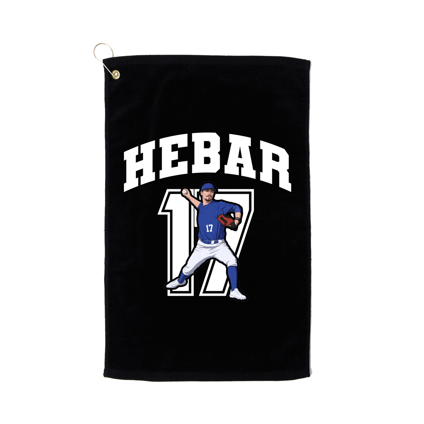 Golf Towel — Number in Black