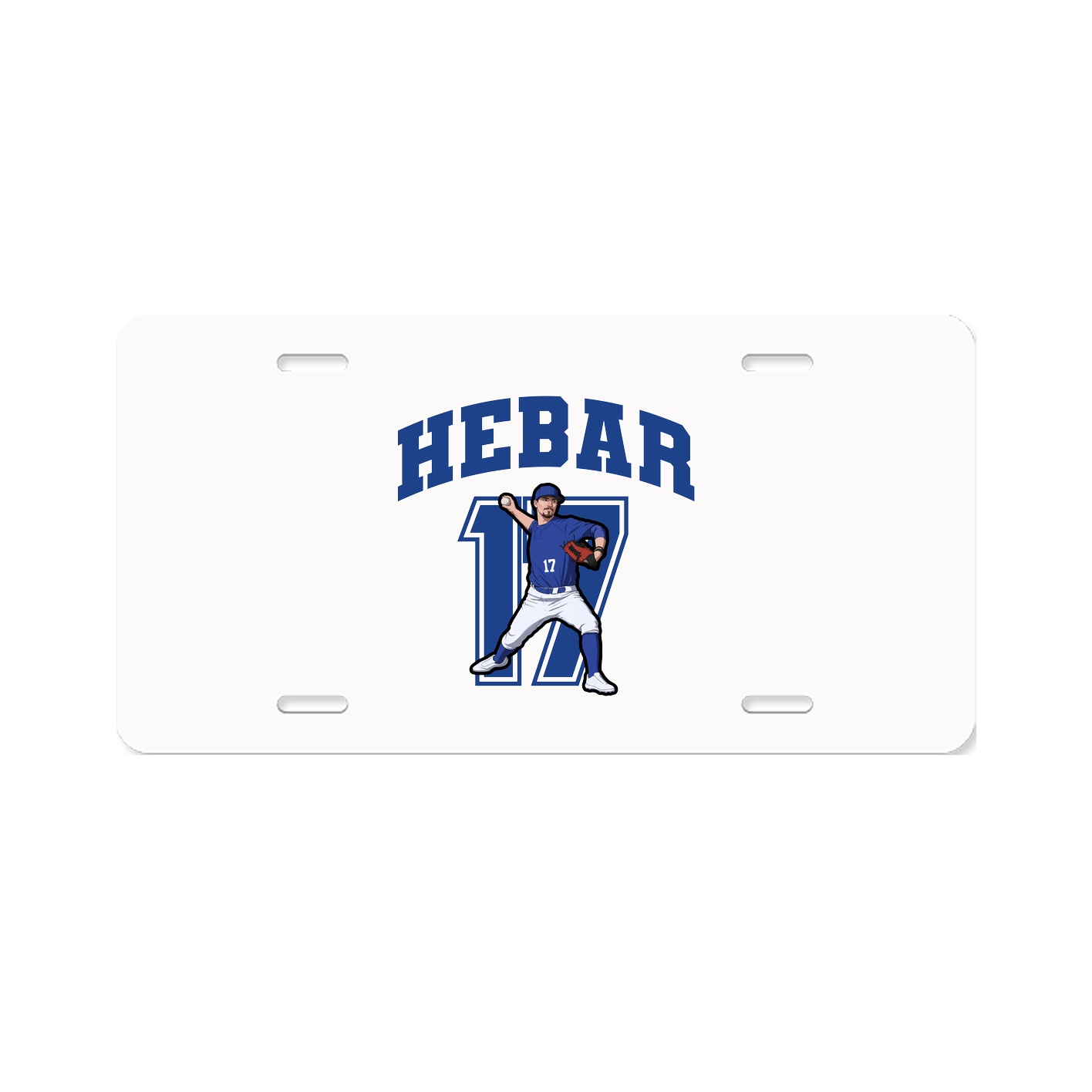 License Plate — Number in Classic
