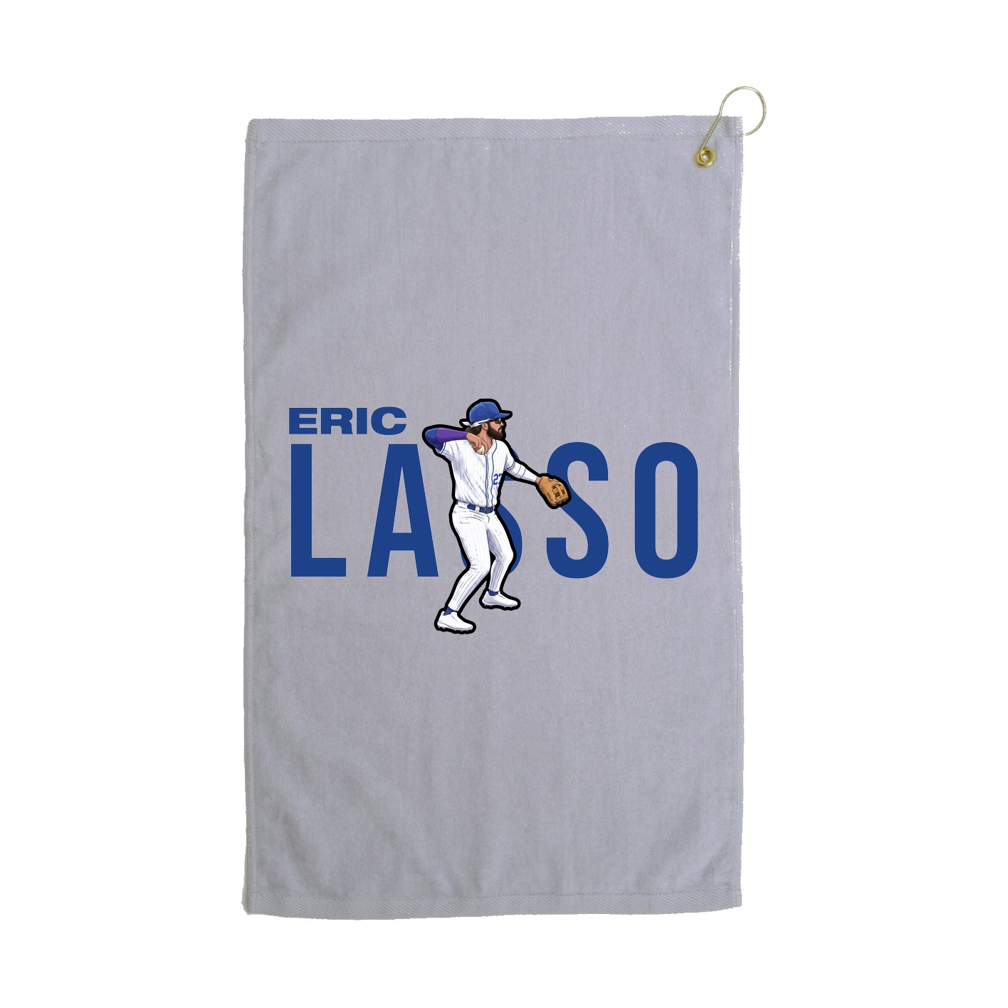 Golf Towel — Player Name in Grey