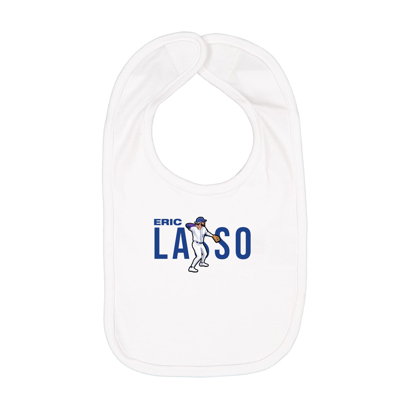 Infant Bib — Player Name in White