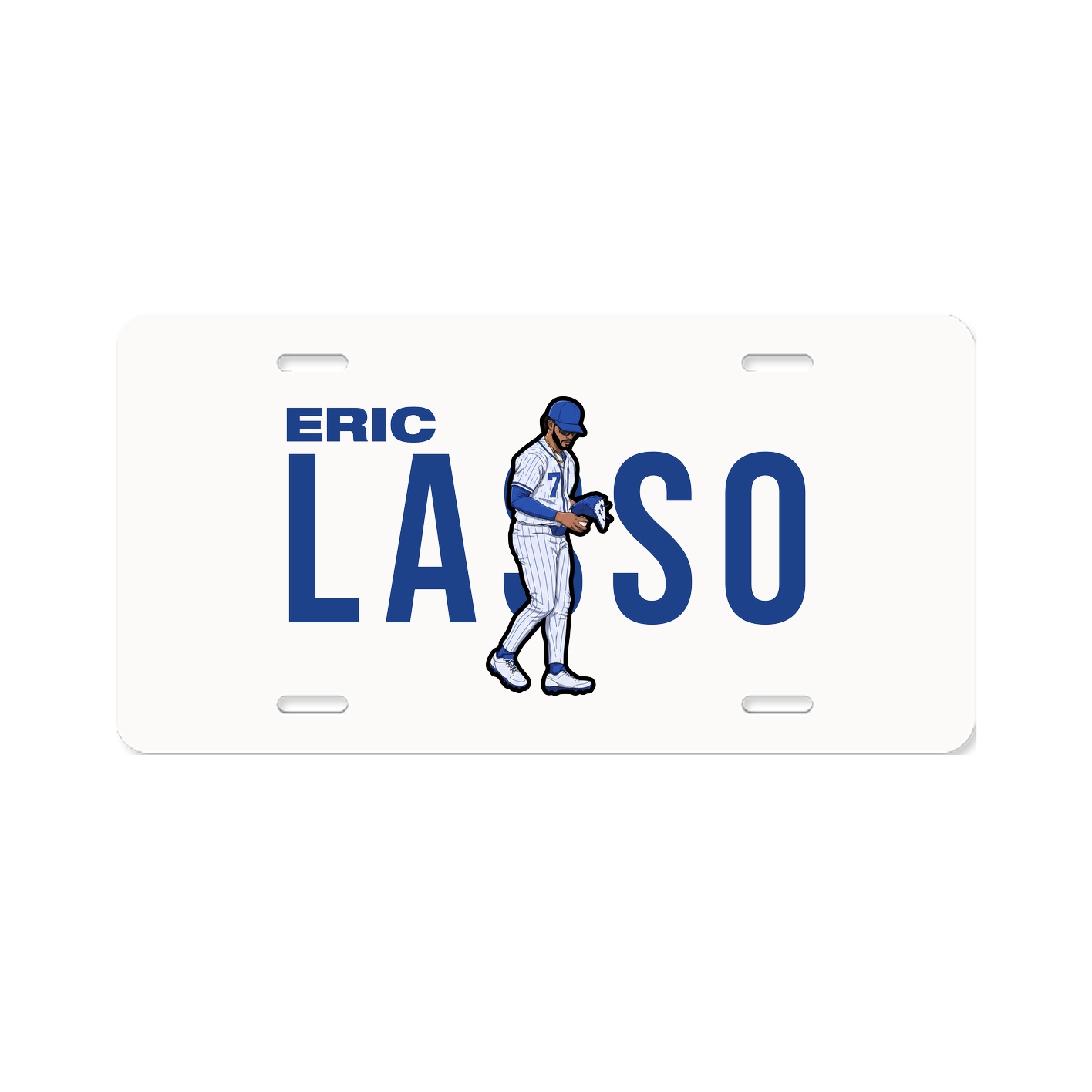 License Plate — Player Name in Classic
