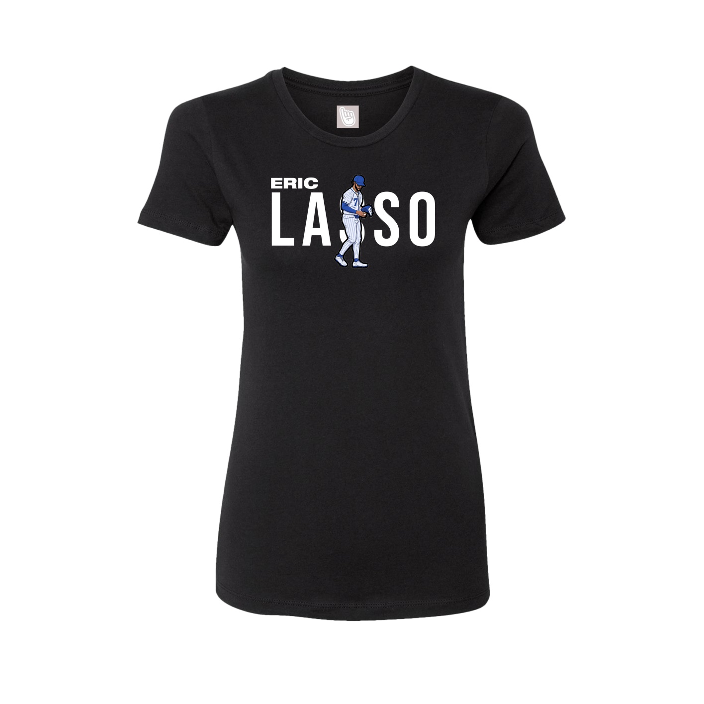 Fitted Women's Tee — Player Name in Black