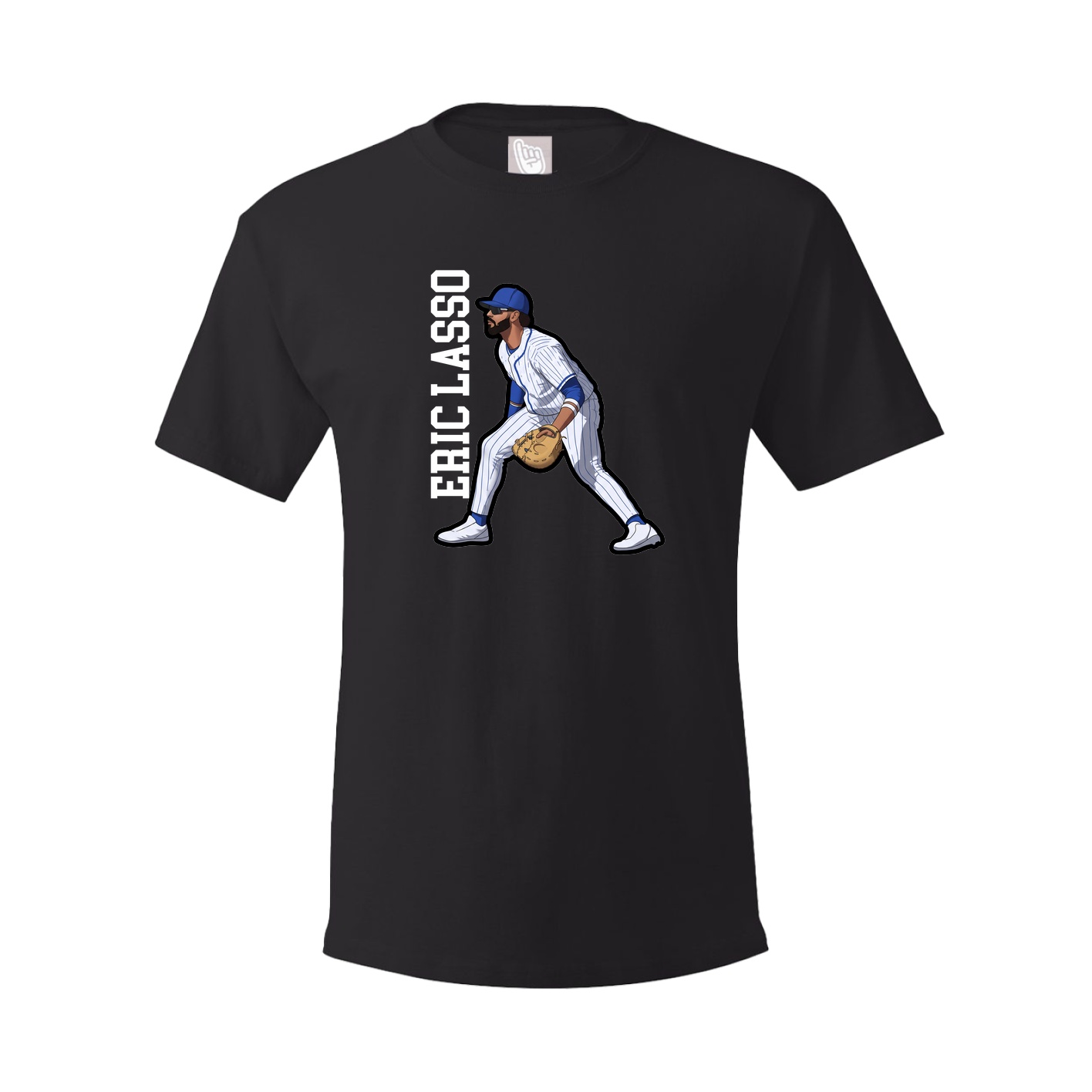 Youth Tee — Name Vertical in Black