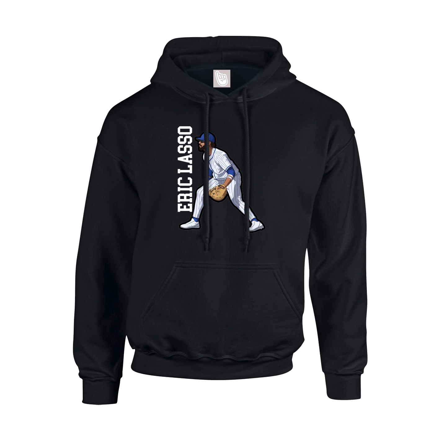 Hoodie — Name Vertical in Black