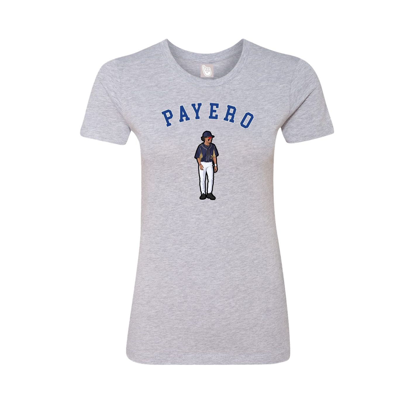 Fitted Women's Tee — Shirsey Arch in Grey