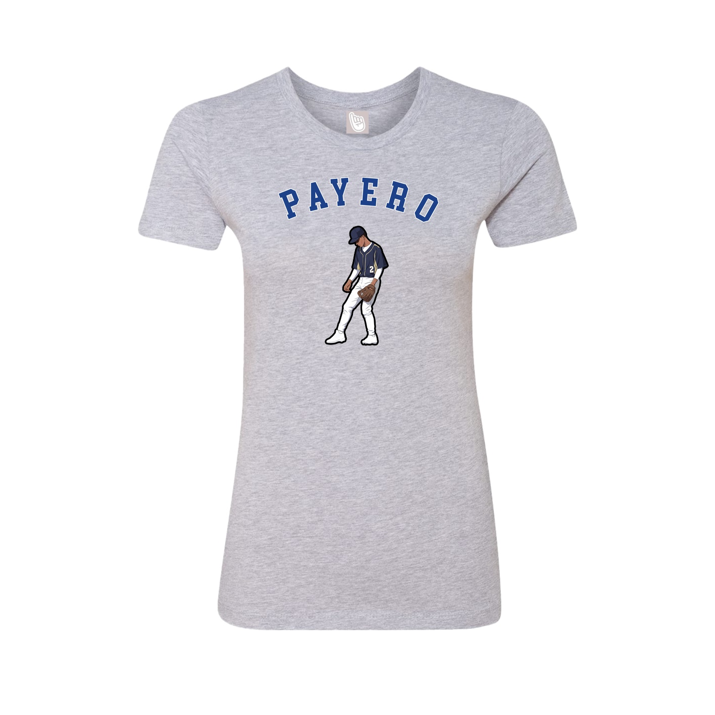 Fitted Women's Tee — Shirsey Arch in Grey