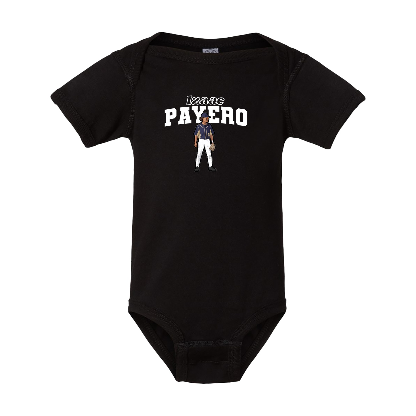 Baby Onesie — Name Arch in Black