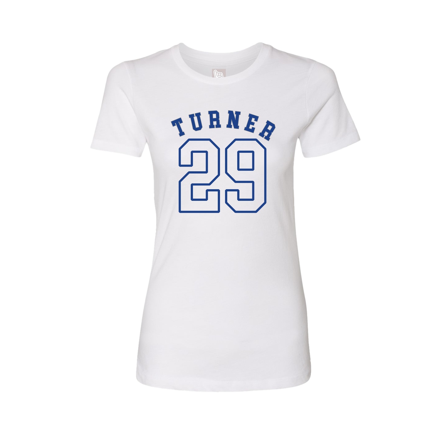 Fitted Women's Tee — Shirsey Arch in White
