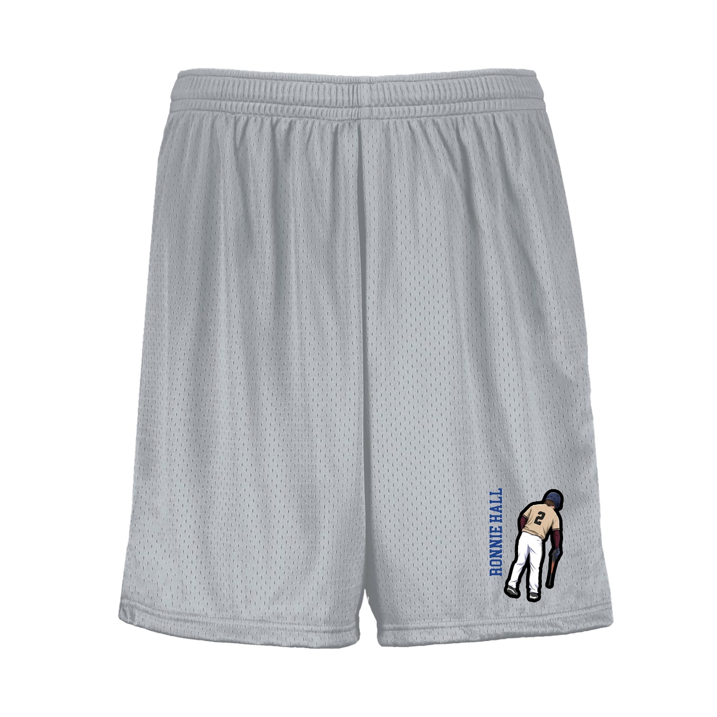 Shorts — Name Vertical in Silver