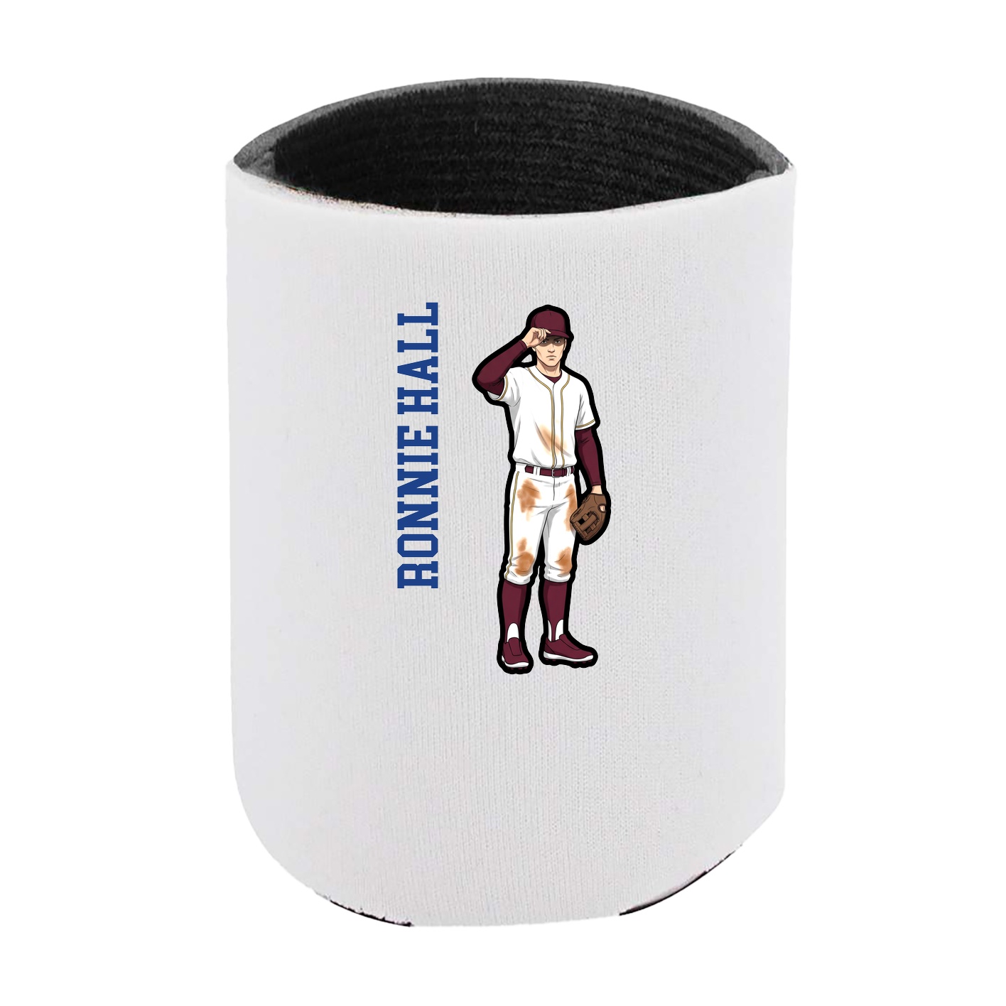 Can Holder — Name Vertical in White