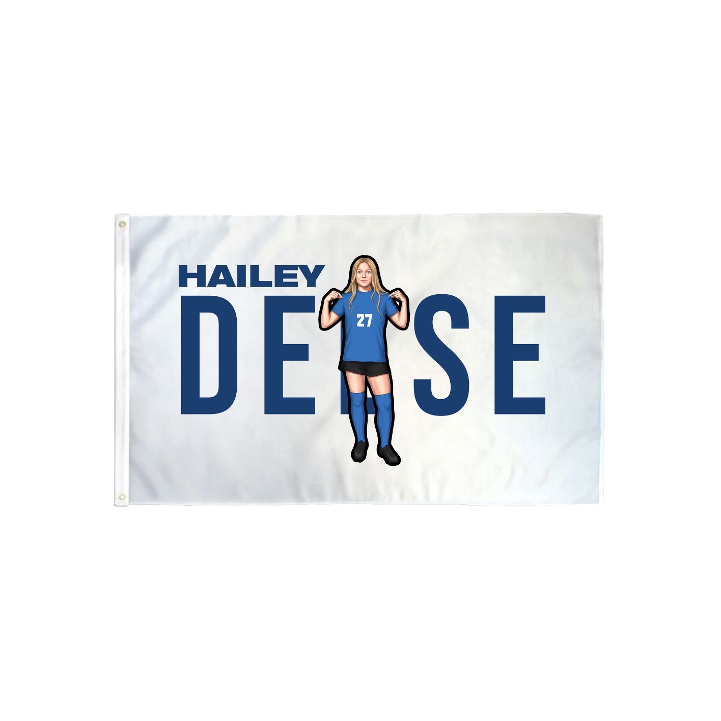 3x5 Flag — Player Name in Classic
