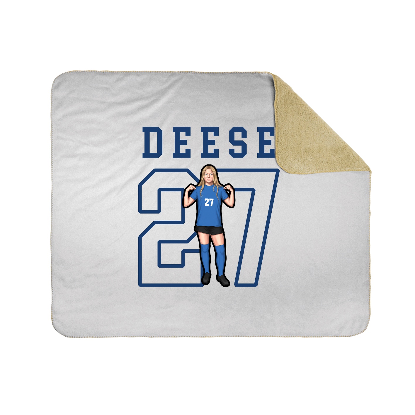 Throw Blanket — Shirsey in White