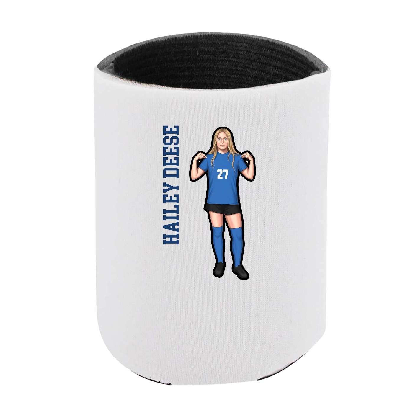 Can Holder — Name Vertical in White