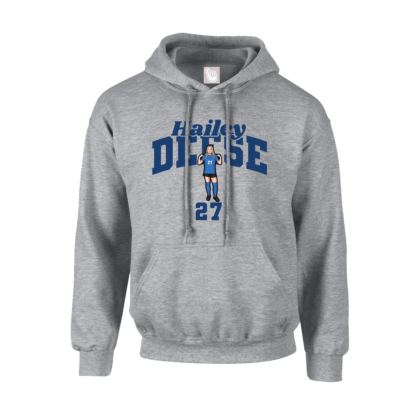 Hoodie — Signature Arch in Grey