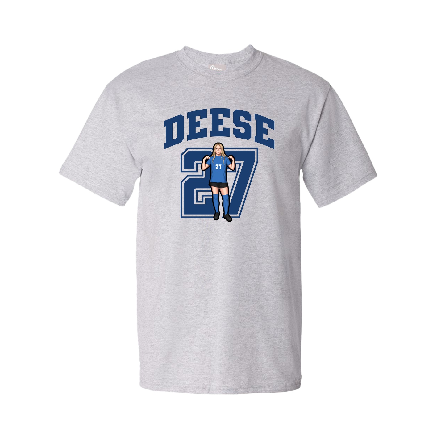 Youth Tee — Number in Grey