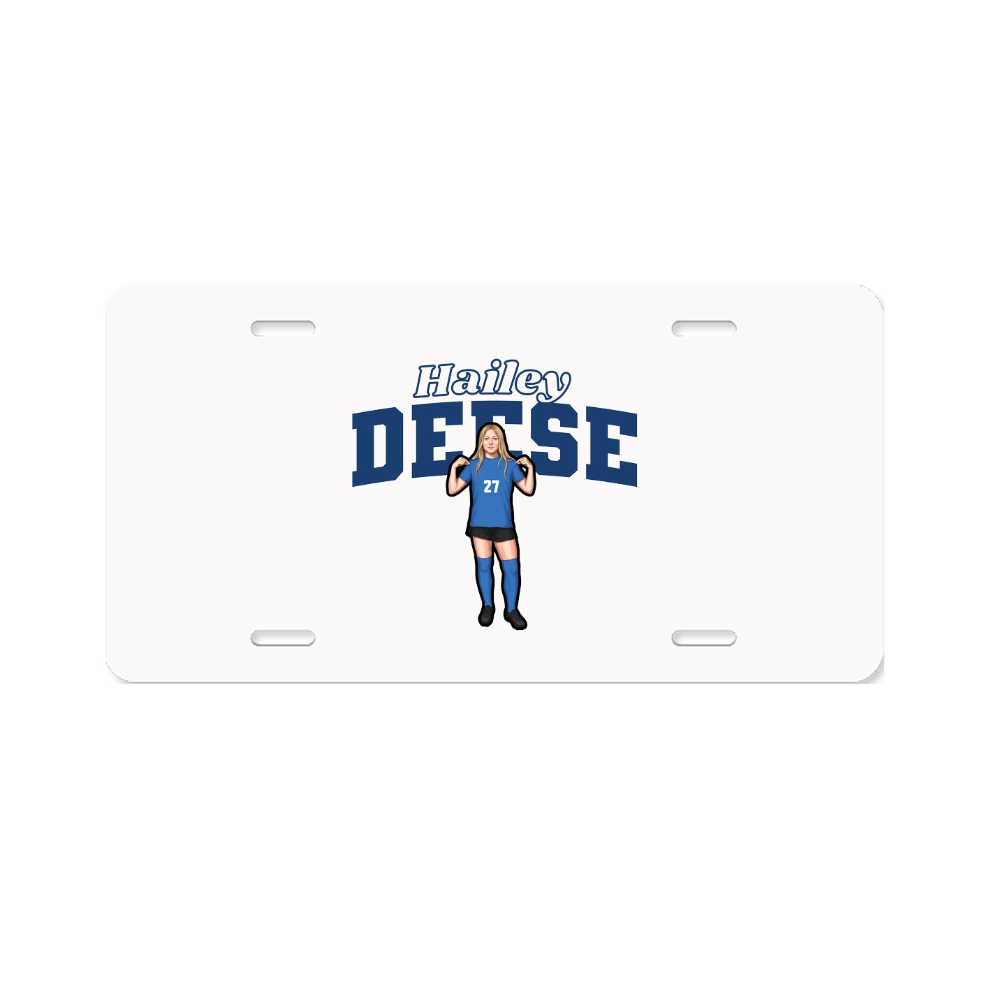 License Plate — Name Arch in Classic
