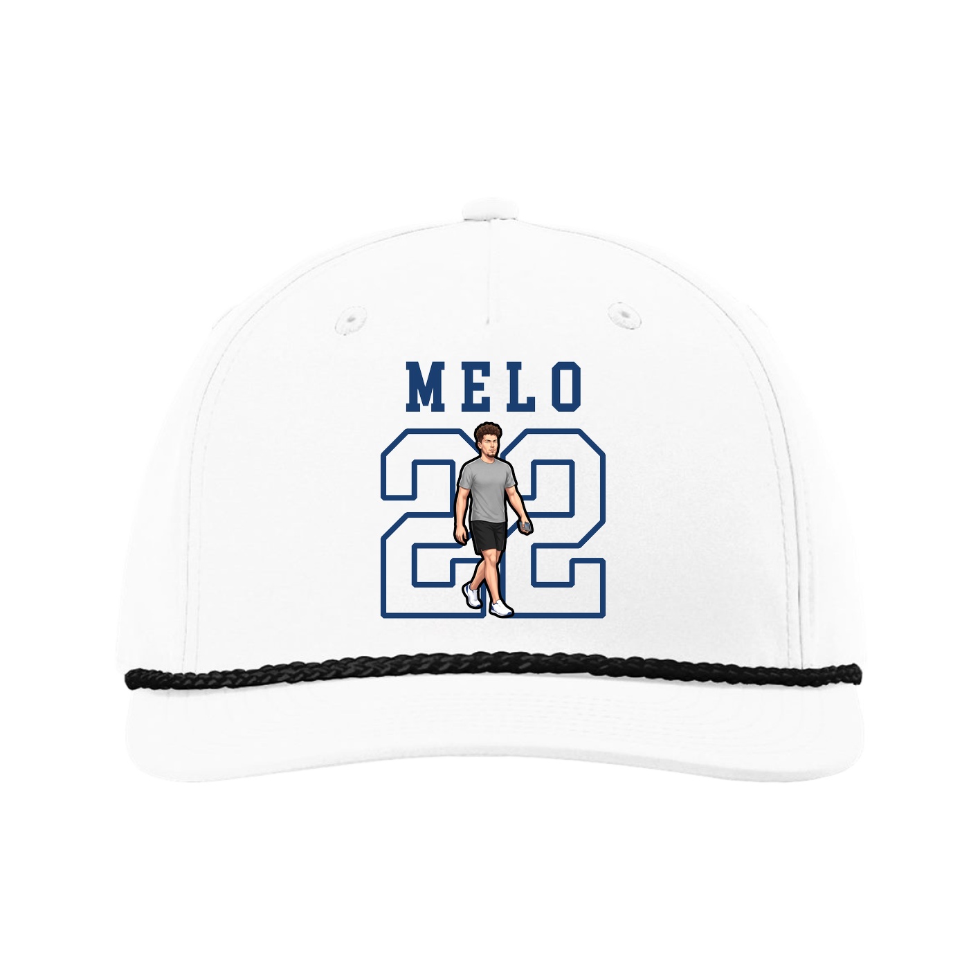 Five-Panel Classic Rope Cap — Shirsey in White