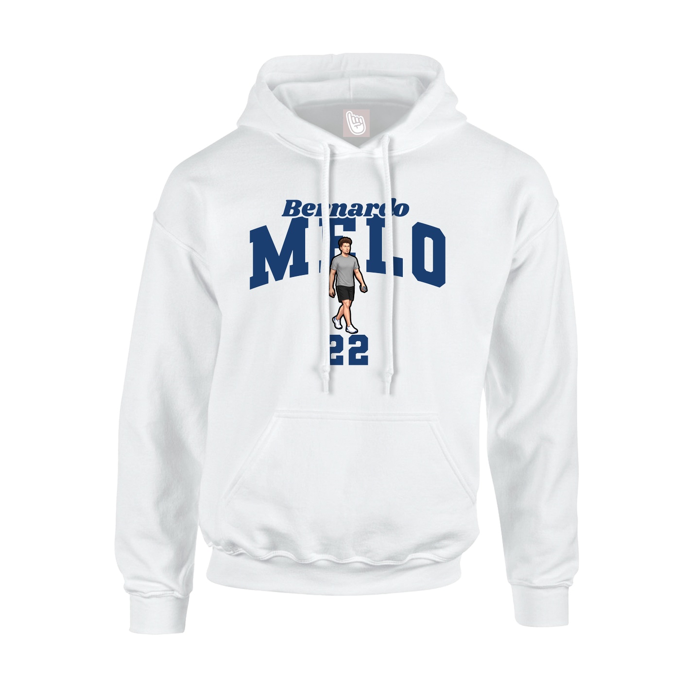 Youth Hoodie — Signature Arch in White
