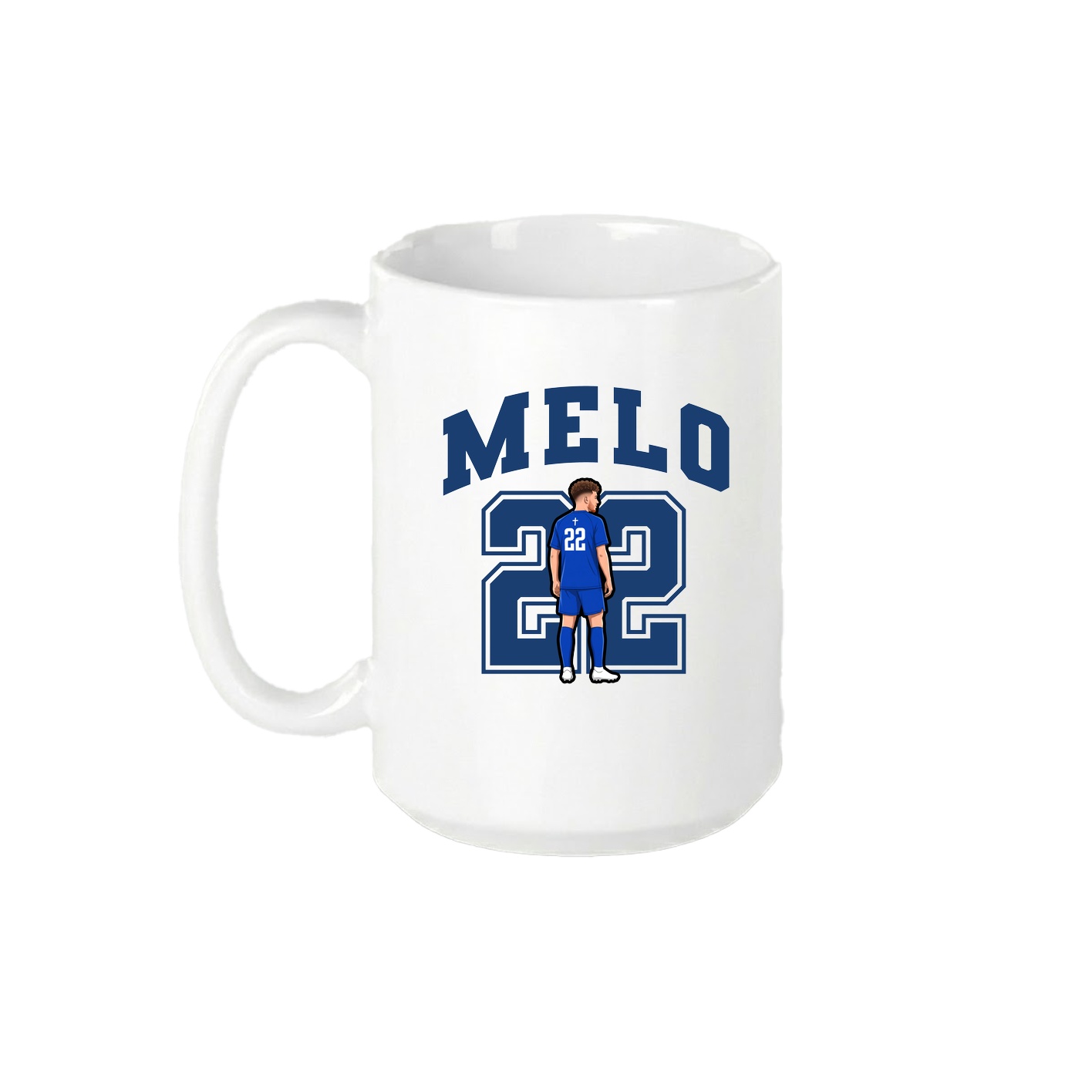 15oz Coffee Mug — Number in White