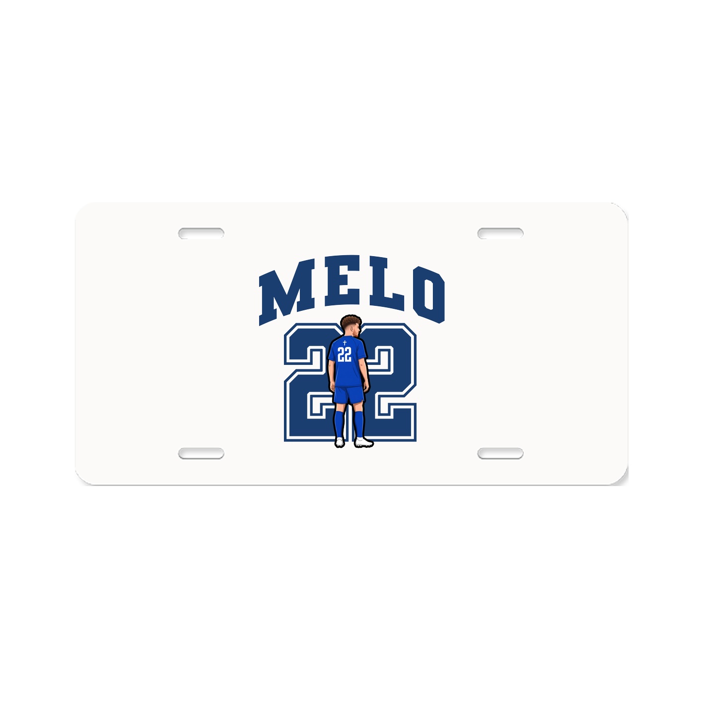 License Plate — Number in Classic