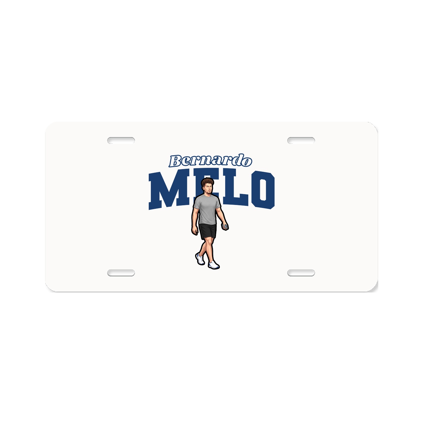 License Plate — Name Arch in Classic