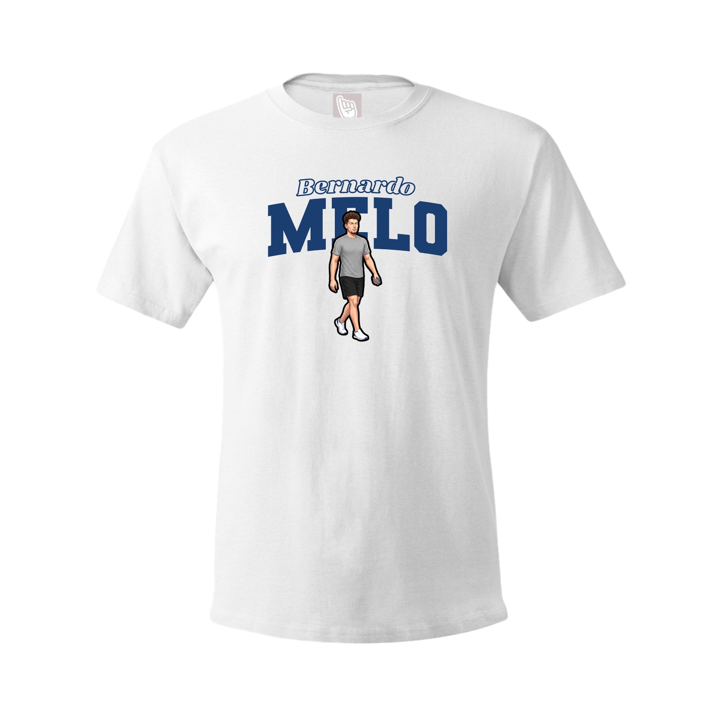 Youth Tee — Name Arch in White