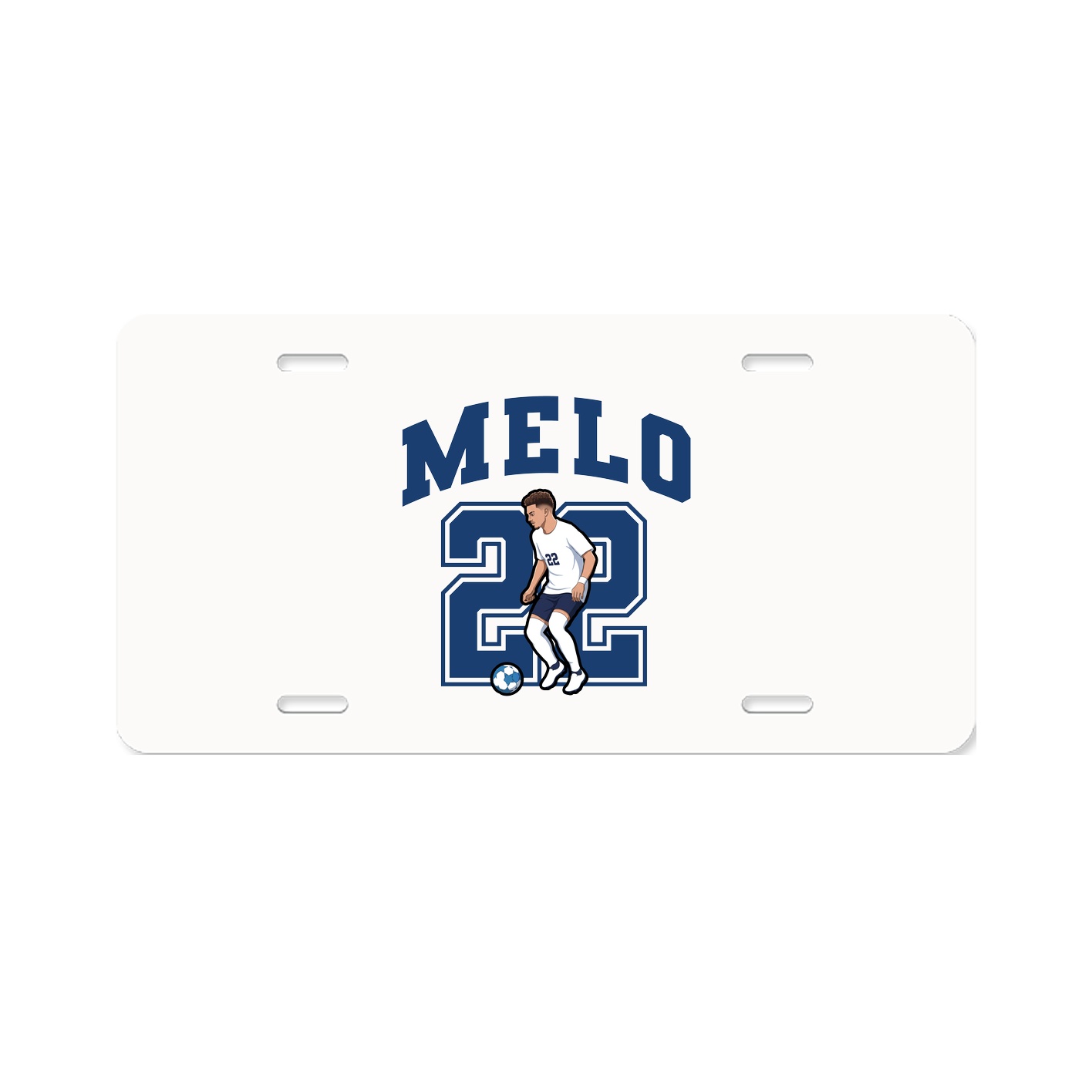 License Plate — Number in Classic
