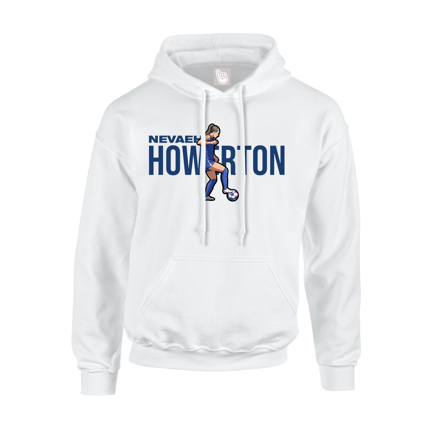 Youth Hoodie — Player Name in White