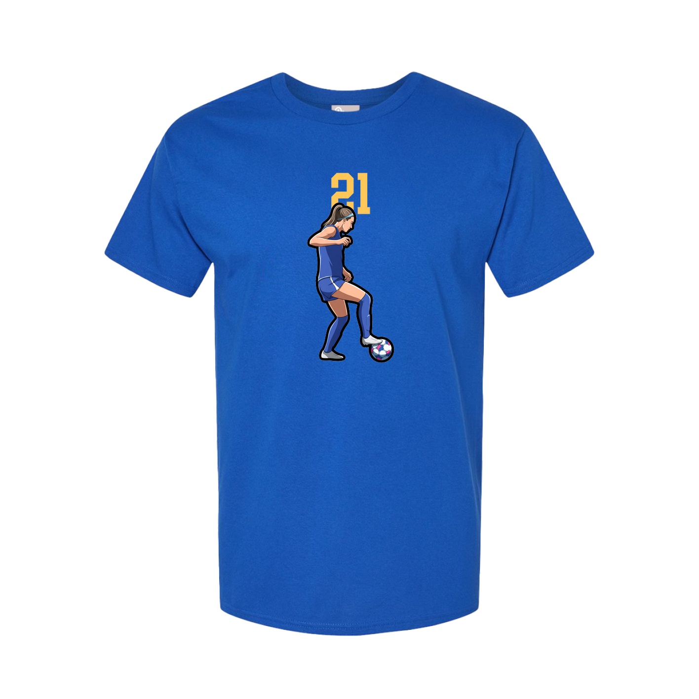 Youth Tee — Number Top in Royal