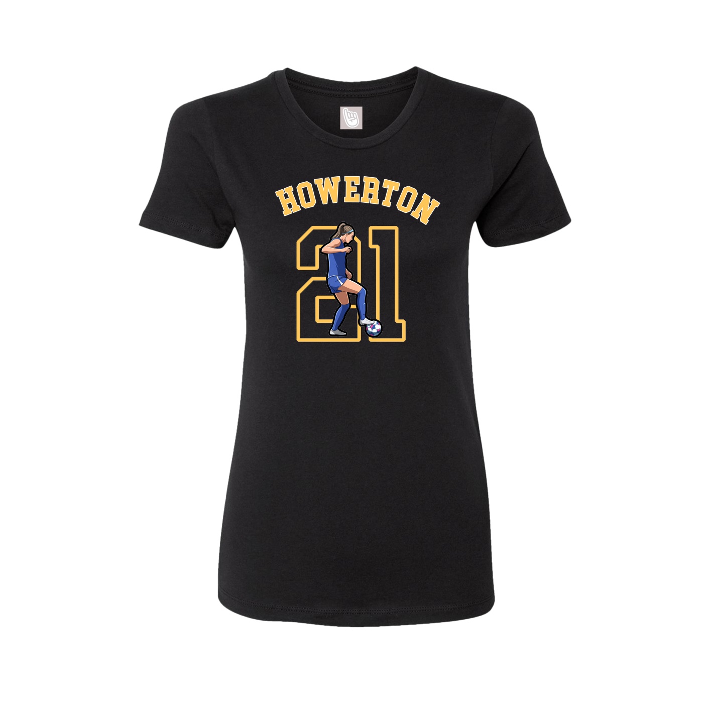 Fitted Women's Tee — Shirsey Arch in Black