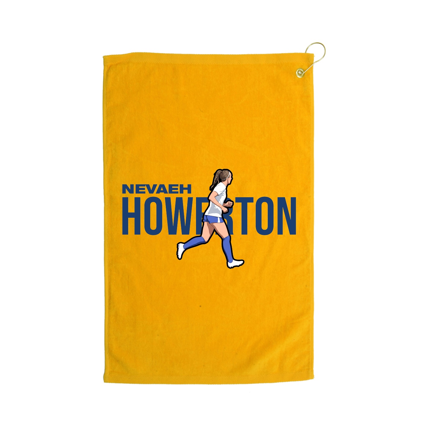Golf Towel — Player Name in Gold