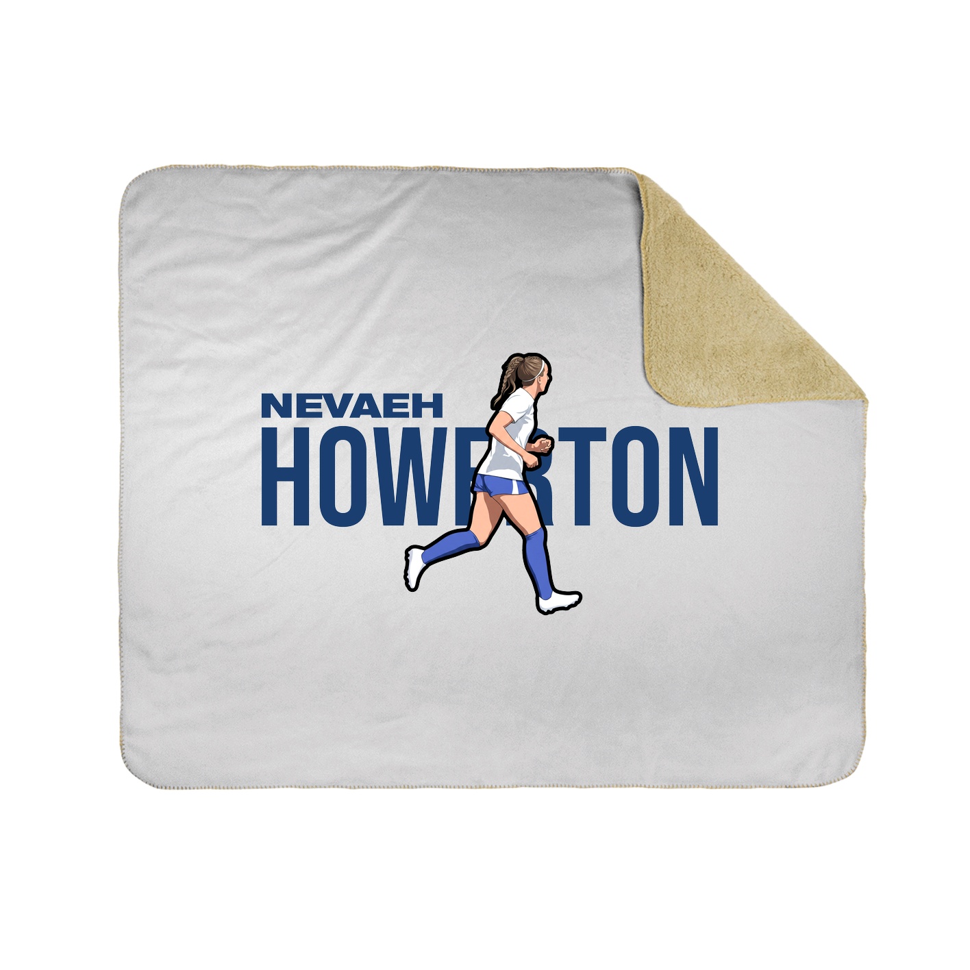 Throw Blanket — Player Name in White
