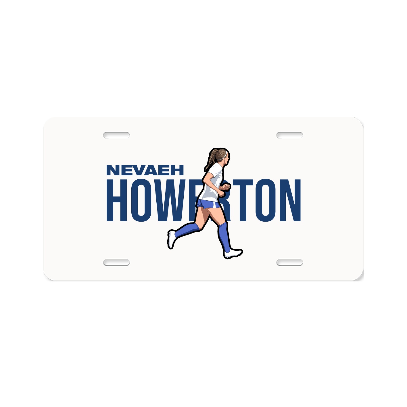 License Plate — Player Name in Classic