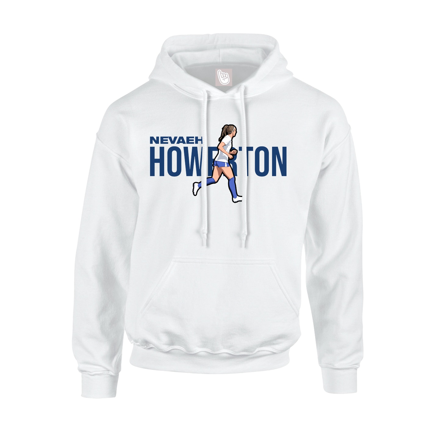 Youth Hoodie — Player Name in White