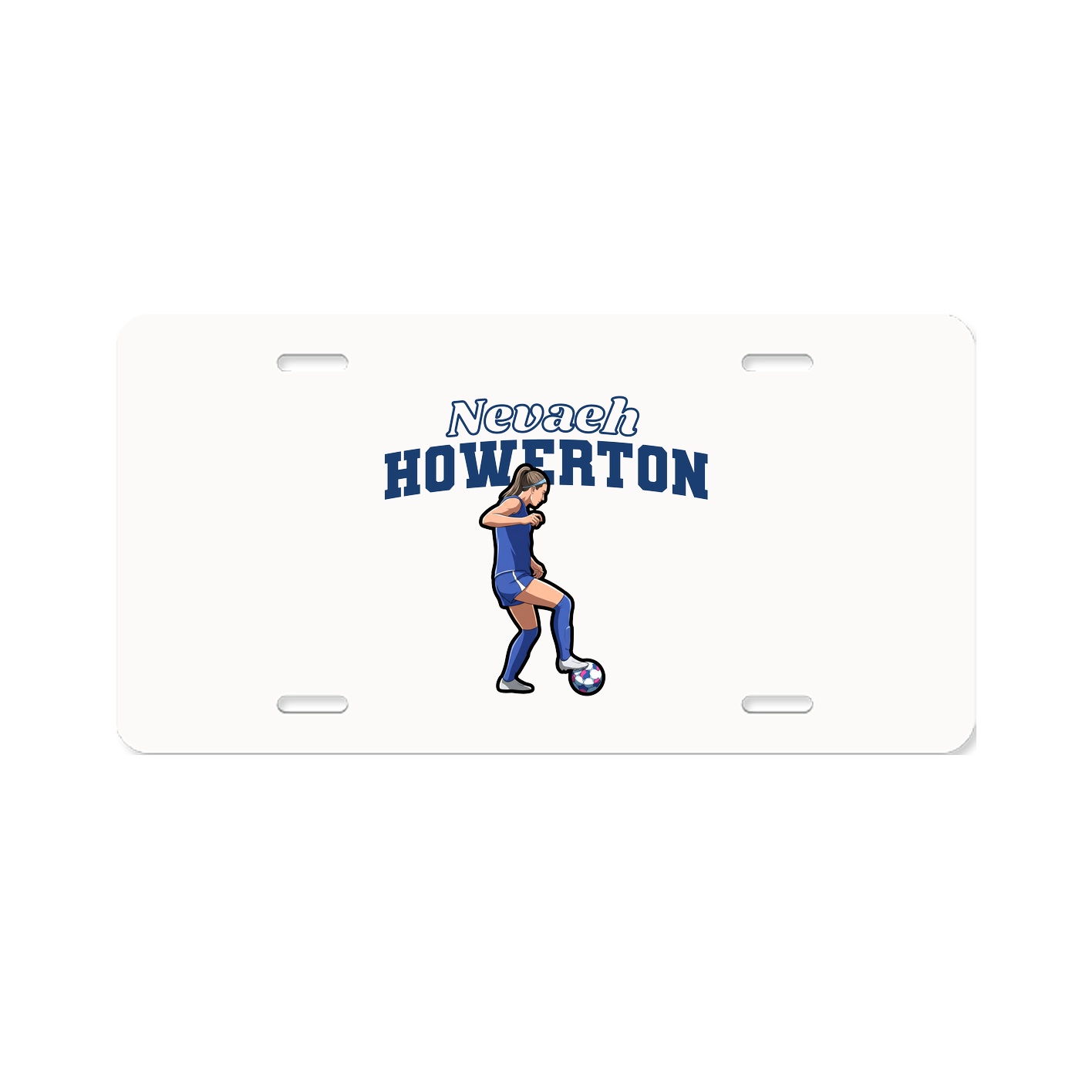 License Plate — Name Arch in Classic