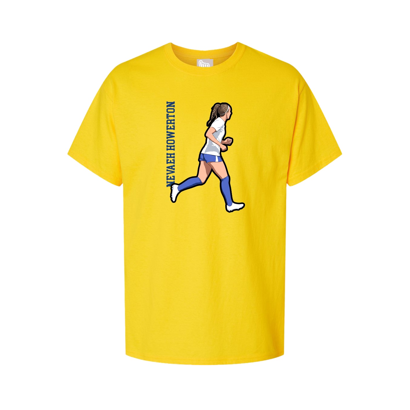 Tee — Name Vertical in Gold