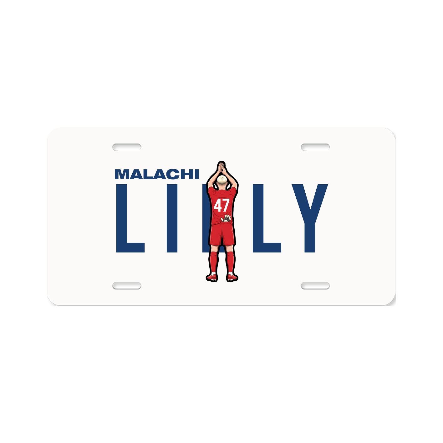 License Plate — Player Name in Classic