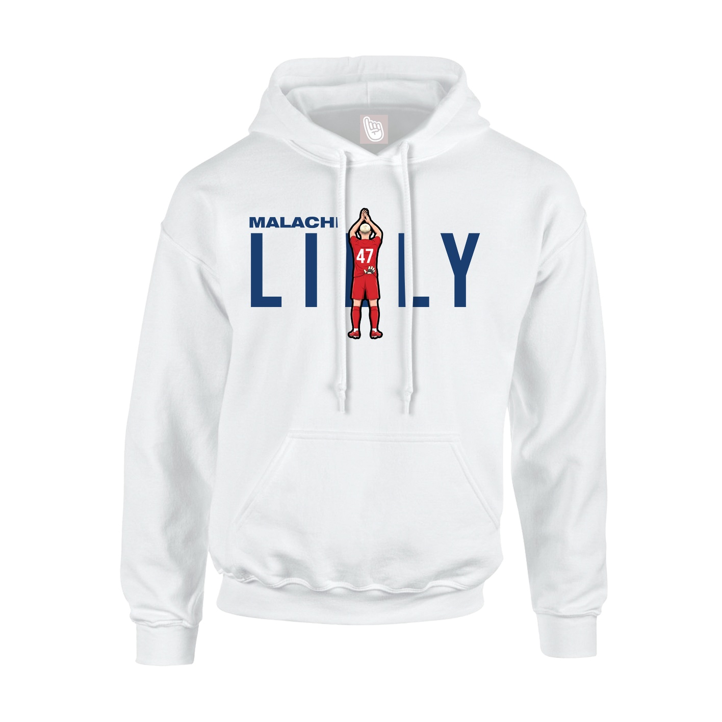 Hoodie — Player Name in White